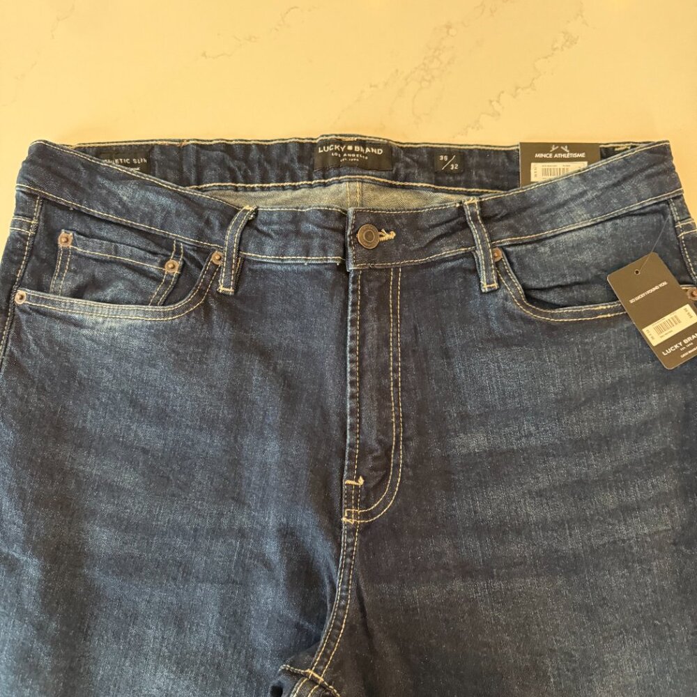 NWT Men's Lucky Brand Athletic Slim Jeans (36 x32) - Picture 6 of 7